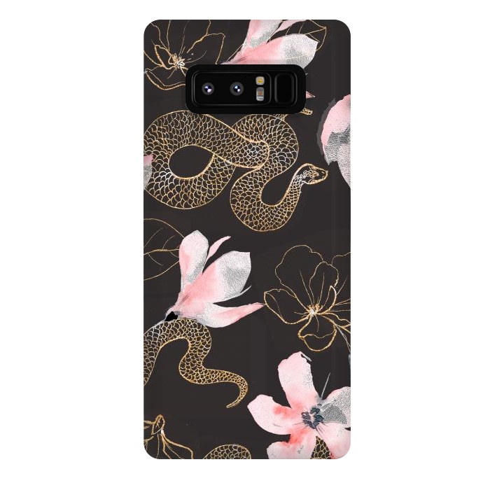 Galaxy Note 8 StrongFit gold snake by haroulita