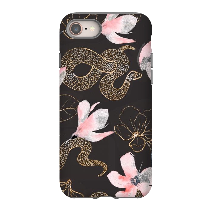 iPhone 8 StrongFit gold snake by haroulita