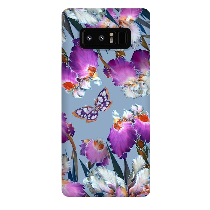 Galaxy Note 8 StrongFit purple lilac flowers by haroulita