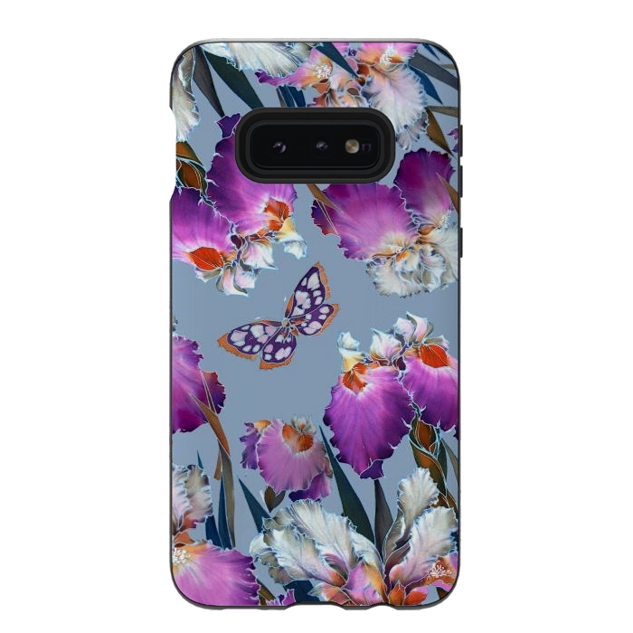 Galaxy S10e StrongFit purple lilac flowers by haroulita