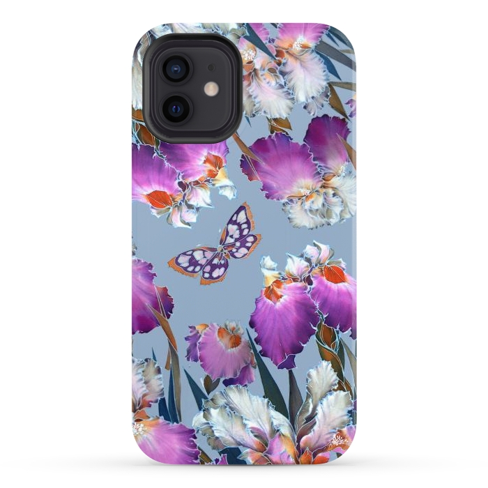 iPhone 12 StrongFit purple lilac flowers by haroulita