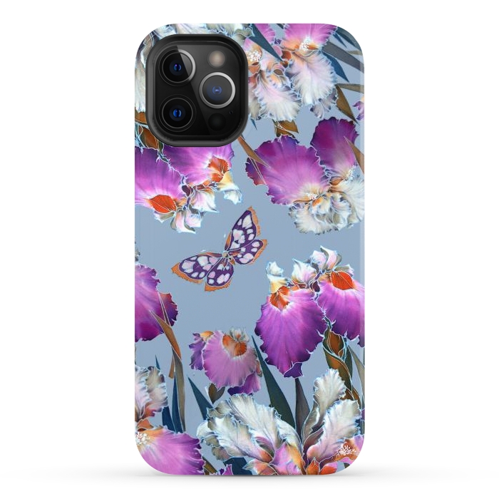 iPhone 12 Pro StrongFit purple lilac flowers by haroulita