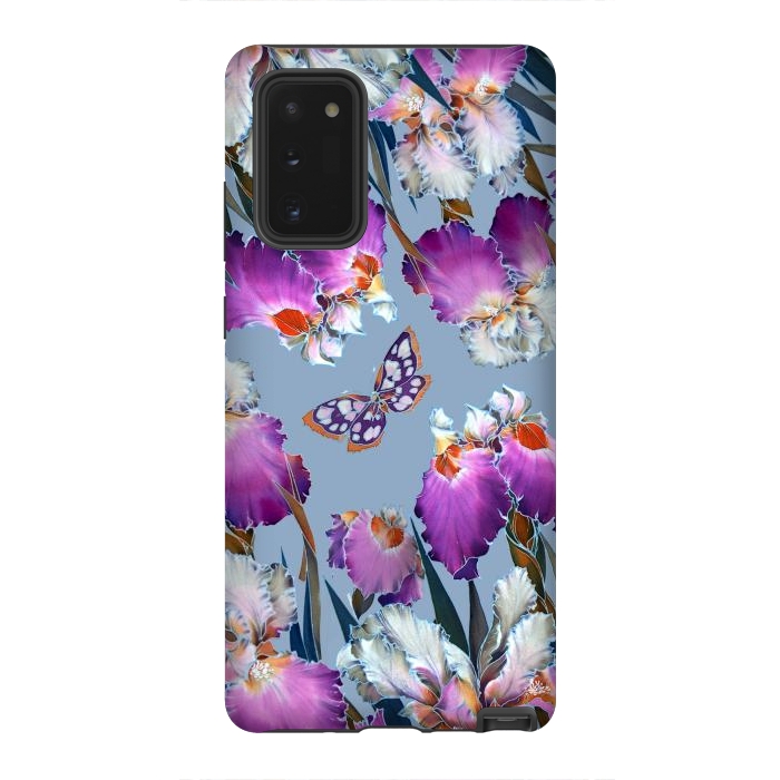 Galaxy Note 20 StrongFit purple lilac flowers by haroulita