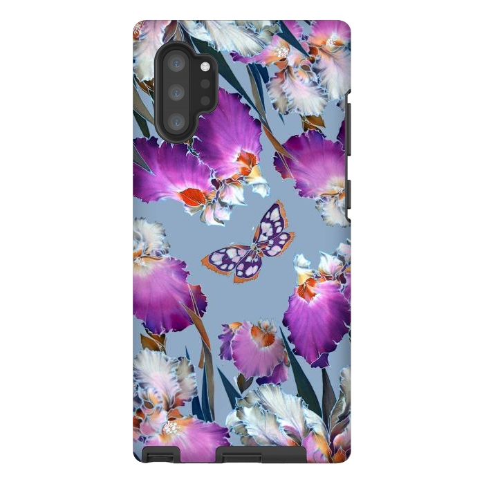 Galaxy Note 10 plus StrongFit purple lilac flowers by haroulita