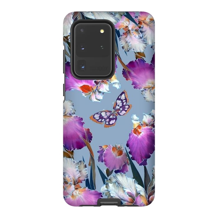 Galaxy S20 Ultra StrongFit purple lilac flowers by haroulita