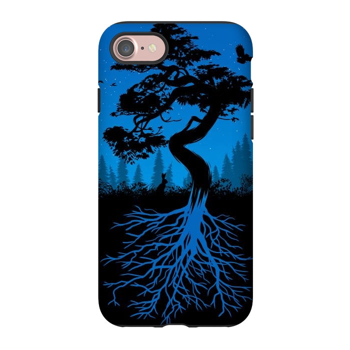 iPhone 7 StrongFit Bonsai roots at night by Alberto