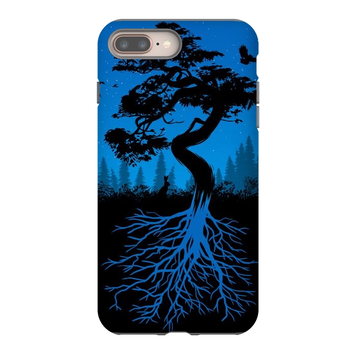 iPhone 8 plus StrongFit Bonsai roots at night by Alberto