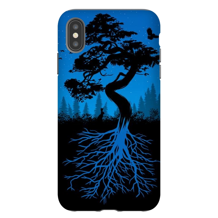 iPhone Xs Max StrongFit Bonsai roots at night by Alberto
