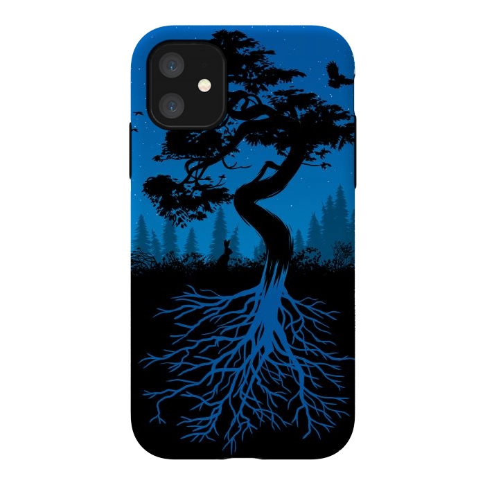 iPhone 11 StrongFit Bonsai roots at night by Alberto