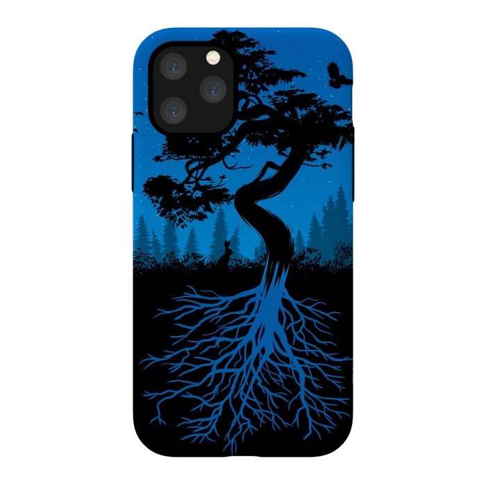 iPhone 11 Pro StrongFit Bonsai roots at night by Alberto
