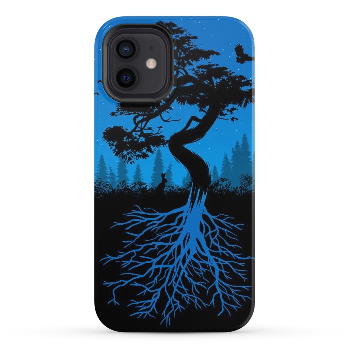 iPhone 12 StrongFit Bonsai roots at night by Alberto