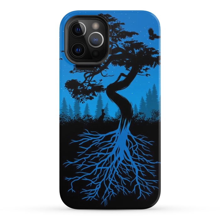 iPhone 12 Pro StrongFit Bonsai roots at night by Alberto