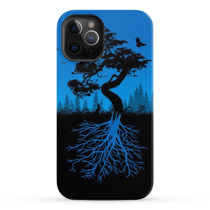 iPhone 12 Pro Max StrongFit Bonsai roots at night by Alberto
