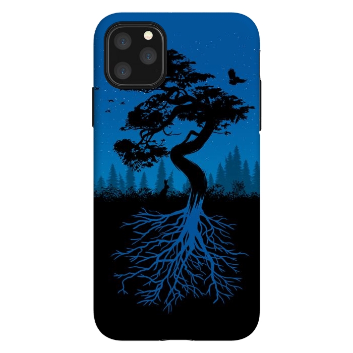 iPhone 11 Pro Max StrongFit Bonsai roots at night by Alberto
