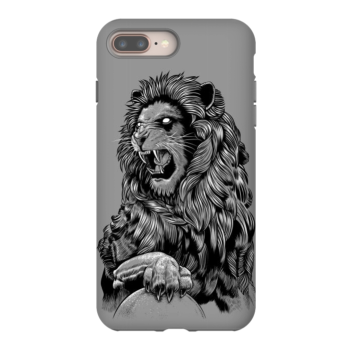 iPhone 8 plus StrongFit Statue lion by Alberto
