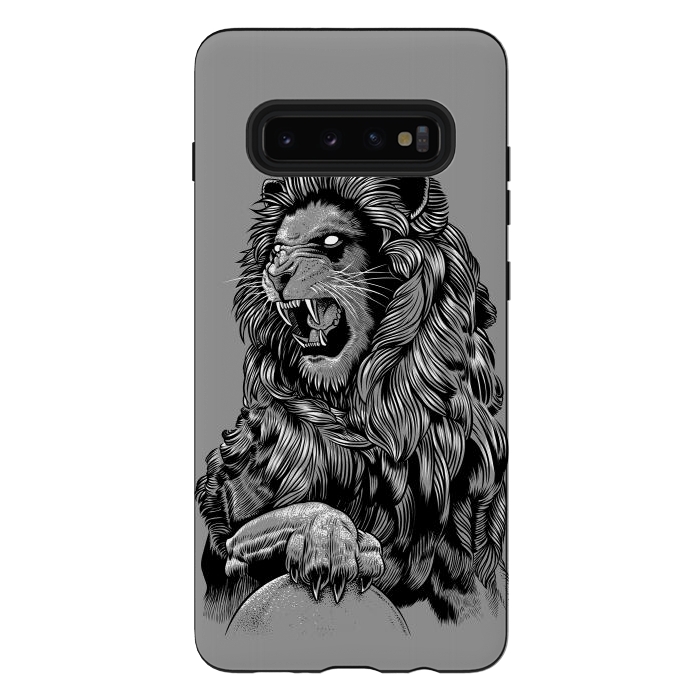 Galaxy S10 plus StrongFit Statue lion by Alberto