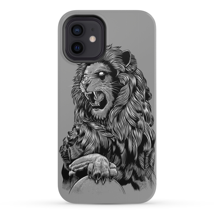 iPhone 12 mini StrongFit Statue lion by Alberto