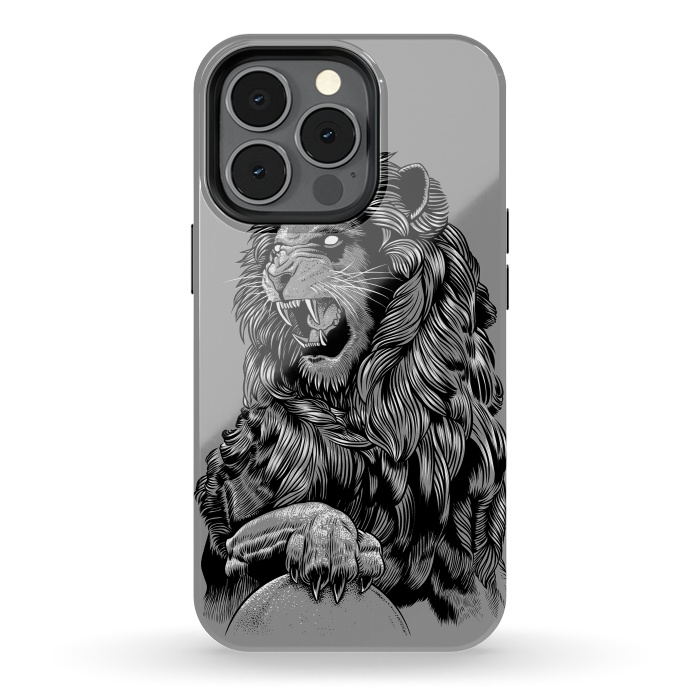 iPhone 13 pro StrongFit Statue lion by Alberto