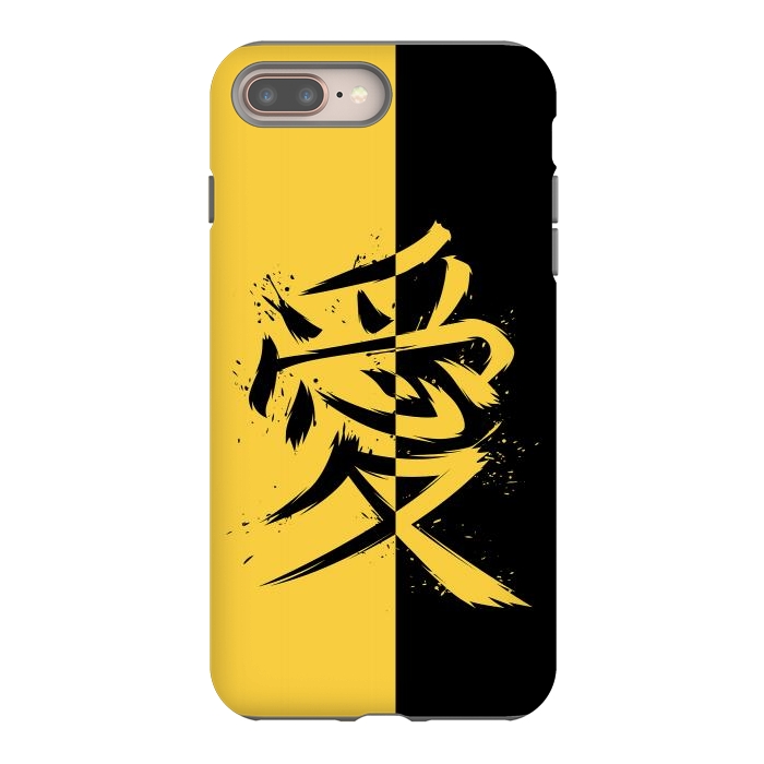 iPhone 7 plus StrongFit Kanji yellow and black by Alberto
