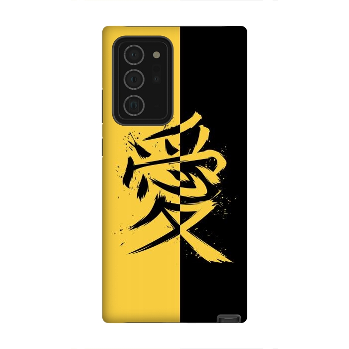 Galaxy Note 20 Ultra StrongFit Kanji yellow and black by Alberto