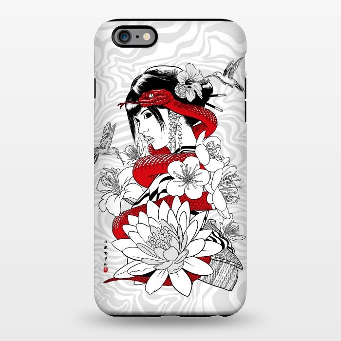 iPhone 6/6s plus StrongFit Snake and Geisha by Alberto