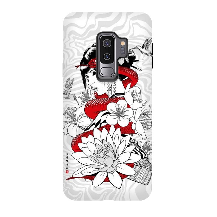 Galaxy S9 plus StrongFit Snake and Geisha by Alberto