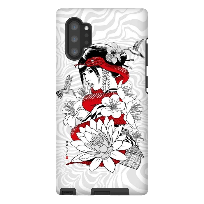 Galaxy Note 10 plus StrongFit Snake and Geisha by Alberto