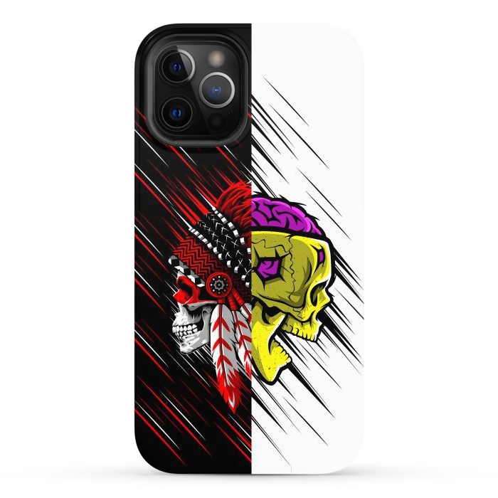 iPhone 12 Pro Max StrongFit Skulls indian brain by Alberto