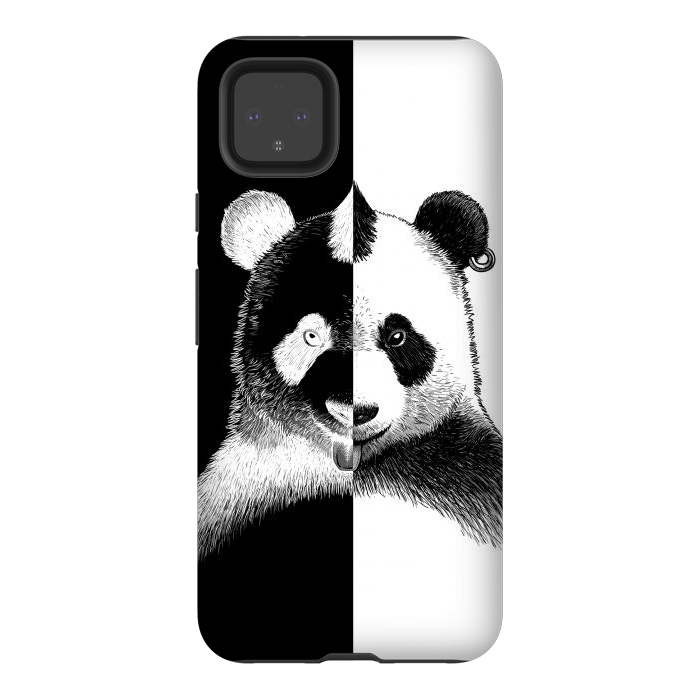 Pixel 4XL StrongFit Panda negative by Alberto