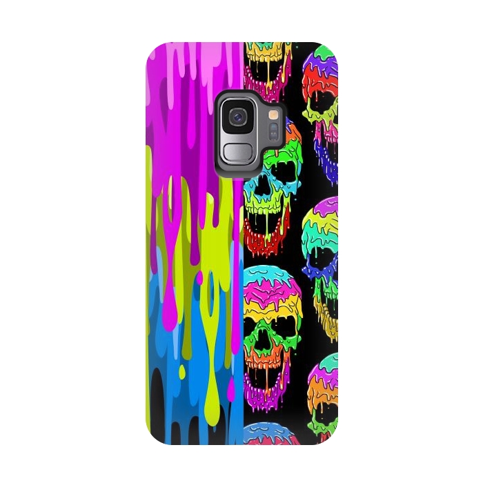 Galaxy S9 StrongFit Skulls and liquid by Alberto