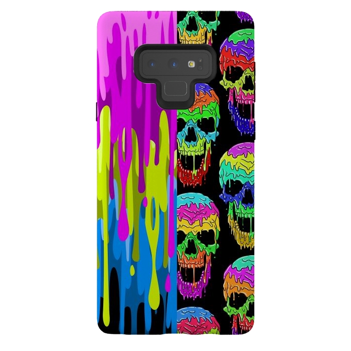 Galaxy Note 9 StrongFit Skulls and liquid by Alberto