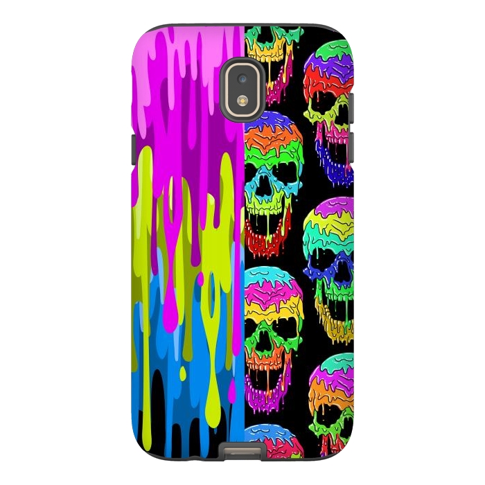 Galaxy J7 StrongFit Skulls and liquid by Alberto