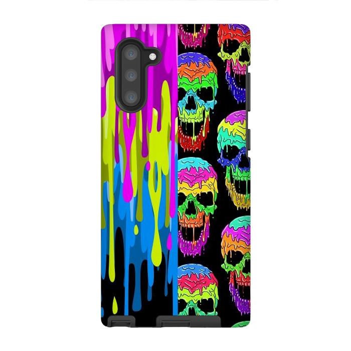 Galaxy Note 10 StrongFit Skulls and liquid by Alberto