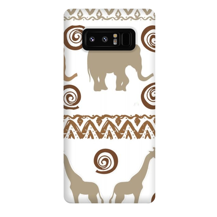 Galaxy Note 8 StrongFit giraffe and elephant by haroulita