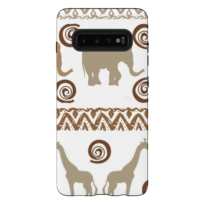 Galaxy S10 plus StrongFit giraffe and elephant by haroulita