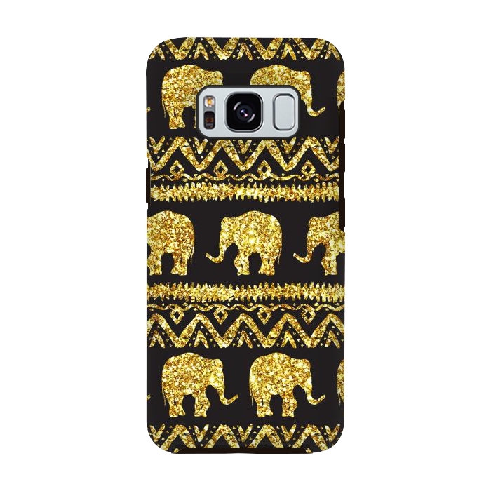 Galaxy S8 StrongFit glitter elephant by haroulita
