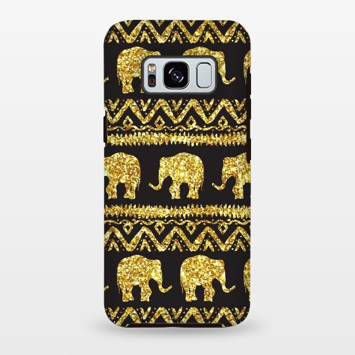Galaxy S8 plus StrongFit glitter elephant by haroulita