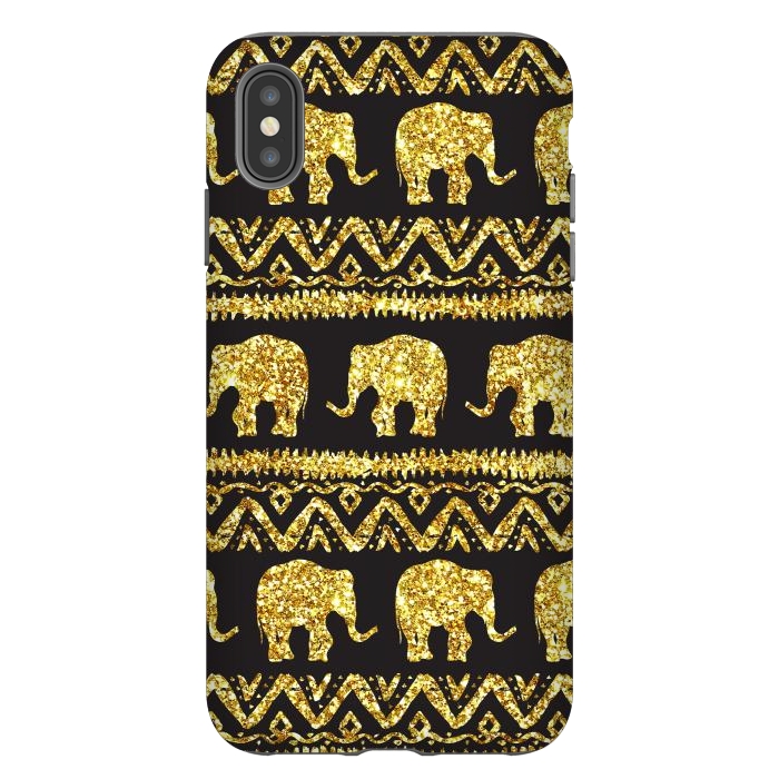 iPhone Xs Max StrongFit glitter elephant by haroulita