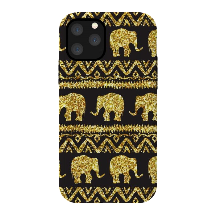 iPhone 11 Pro StrongFit glitter elephant by haroulita