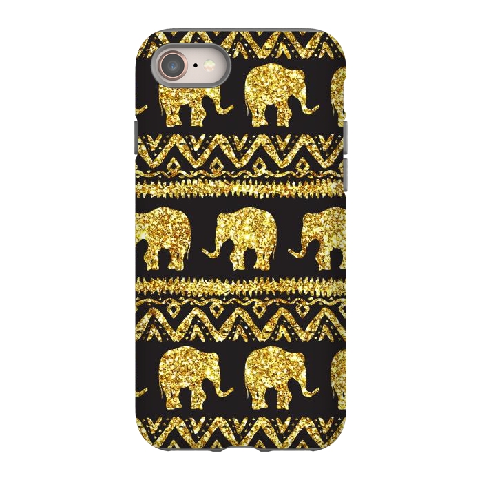 iPhone SE StrongFit glitter elephant by haroulita