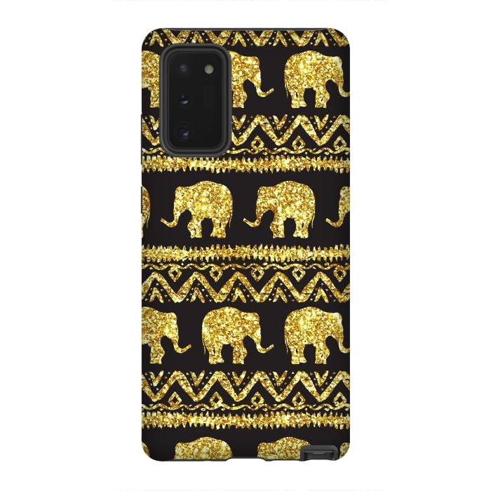 Galaxy Note 20 StrongFit glitter elephant by haroulita