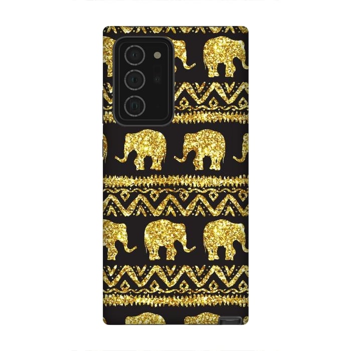 Galaxy Note 20 Ultra StrongFit glitter elephant by haroulita