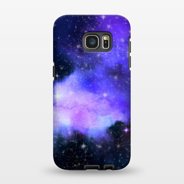 Galaxy S7 EDGE StrongFit purple galaxy by haroulita