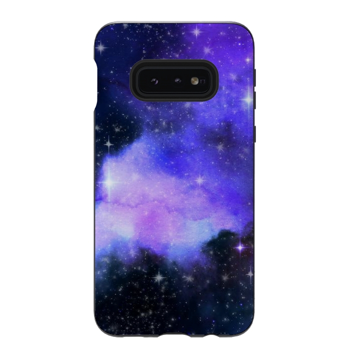 Galaxy S10e StrongFit purple galaxy by haroulita