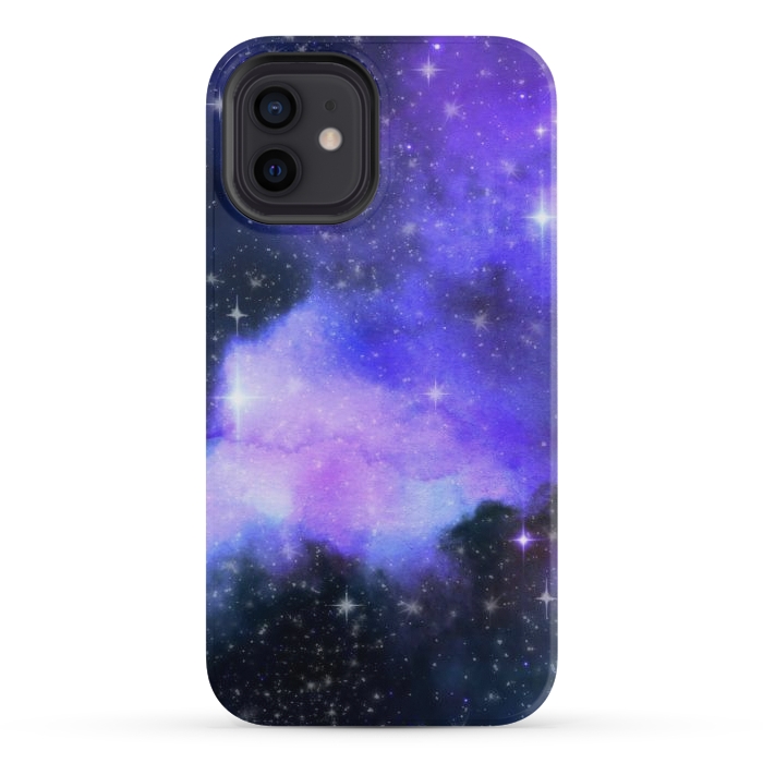 iPhone 12 mini StrongFit purple galaxy by haroulita