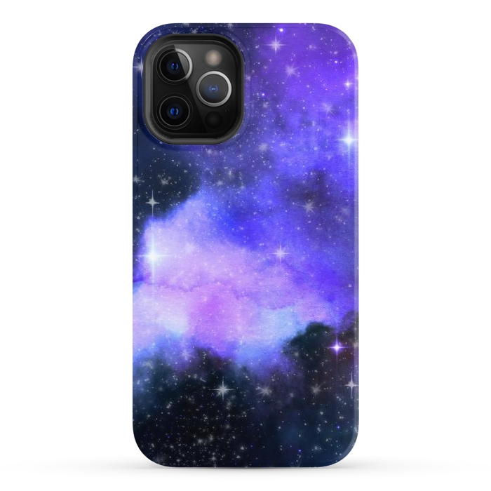 iPhone 12 Pro StrongFit purple galaxy by haroulita