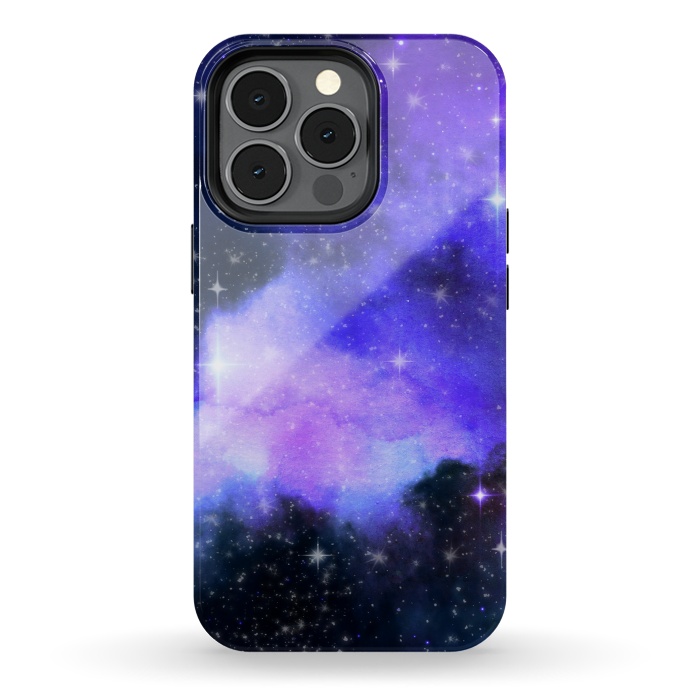 iPhone 13 pro StrongFit purple galaxy by haroulita