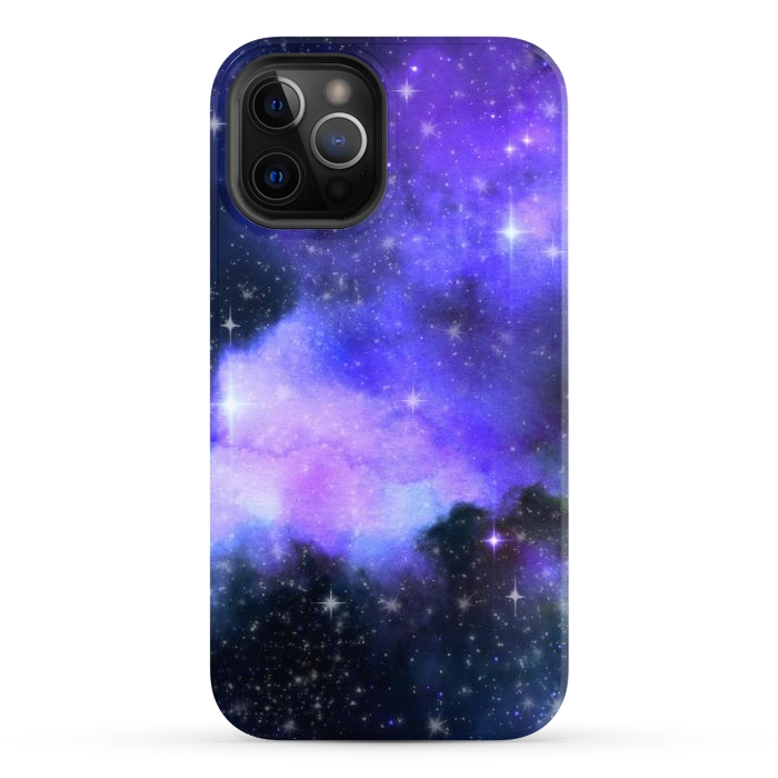 iPhone 12 Pro Max StrongFit purple galaxy by haroulita
