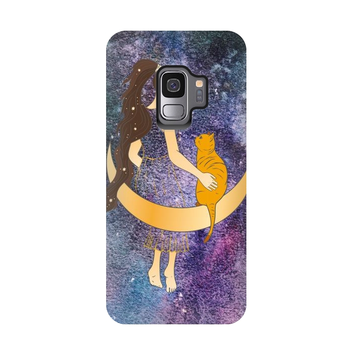 Galaxy S9 StrongFit Space cat  by haroulita