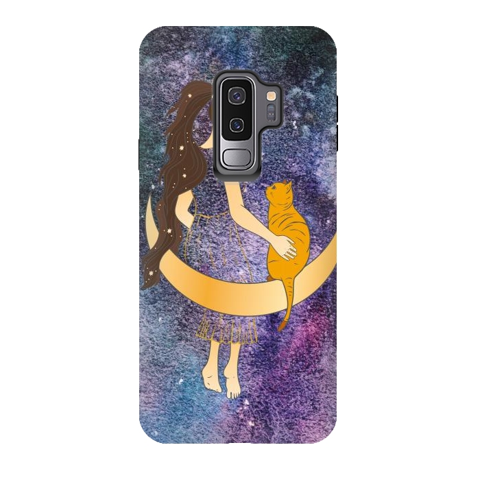 Galaxy S9 plus StrongFit Space cat  by haroulita
